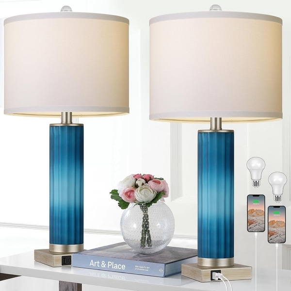 Modern blue table lamp discount